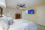 Blue Heron Bay bedrooms have streaming smart TVs